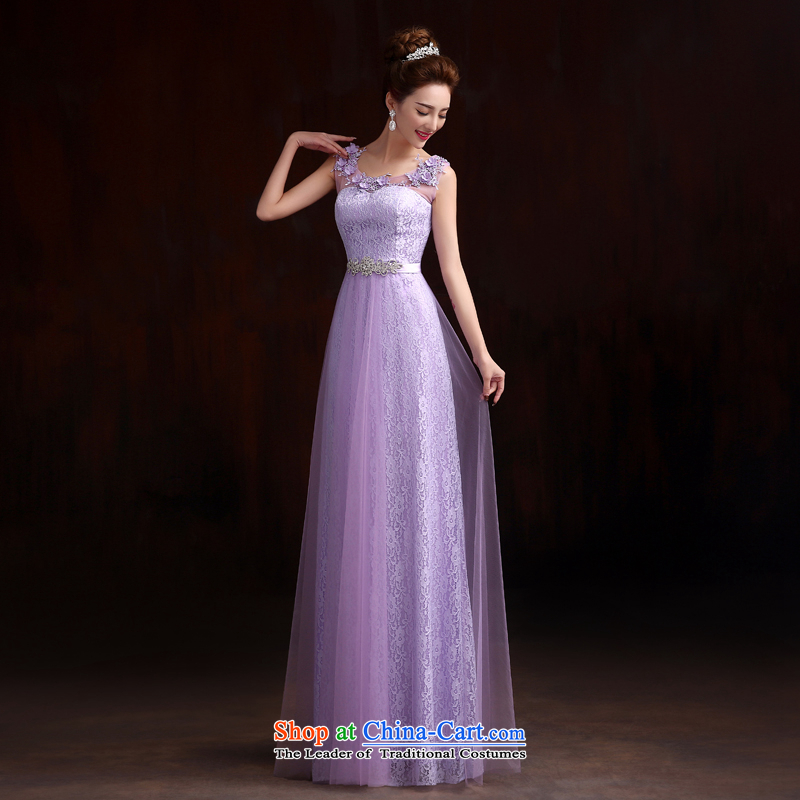 Pure Love bamboo yarn wedding dresses Top Loin of Korean long thin dark green dress graphics evening dresses purple lace show new dress with a light purple bamboo Pure Love yarn, , , , shopping on the Internet
