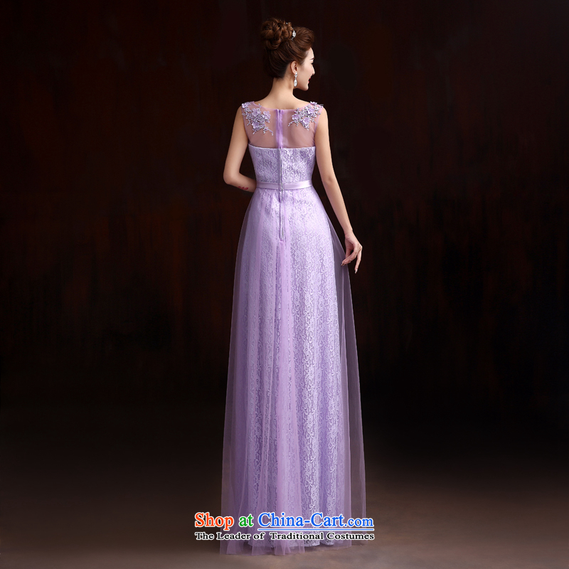 Pure Love bamboo yarn wedding dresses Top Loin of Korean long thin dark green dress graphics evening dresses purple lace show new dress with a light purple bamboo Pure Love yarn, , , , shopping on the Internet