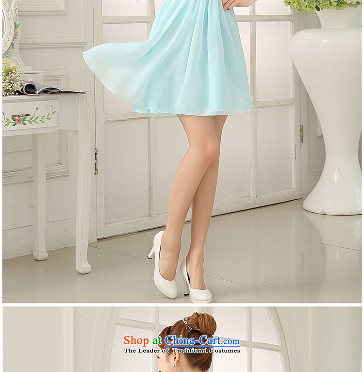 The first white into about 2015 NEW SKY BLUE shoulders bridesmaid Dress Short of mission sister mission bridesmaid services small dress skirt bridesmaid dress E S picture, prices, brand platters! The elections are supplied in the national character of distribution, so action, buy now enjoy more preferential! As soon as possible.