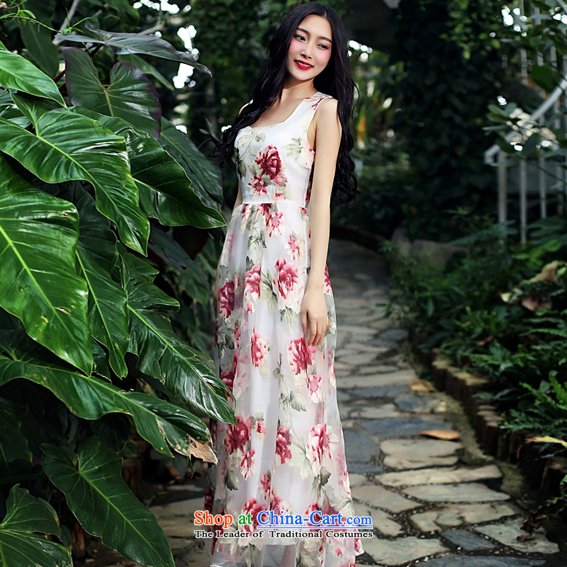  The spring and summer of 2015, Mrs Rosanna Ure Kosovo new sophisticated hard yarn stamp Mudan Sau San dresses dress vest skirt long skirt 8516 XL, Kosovo Lucy (suit woxi) , , , shopping on the Internet