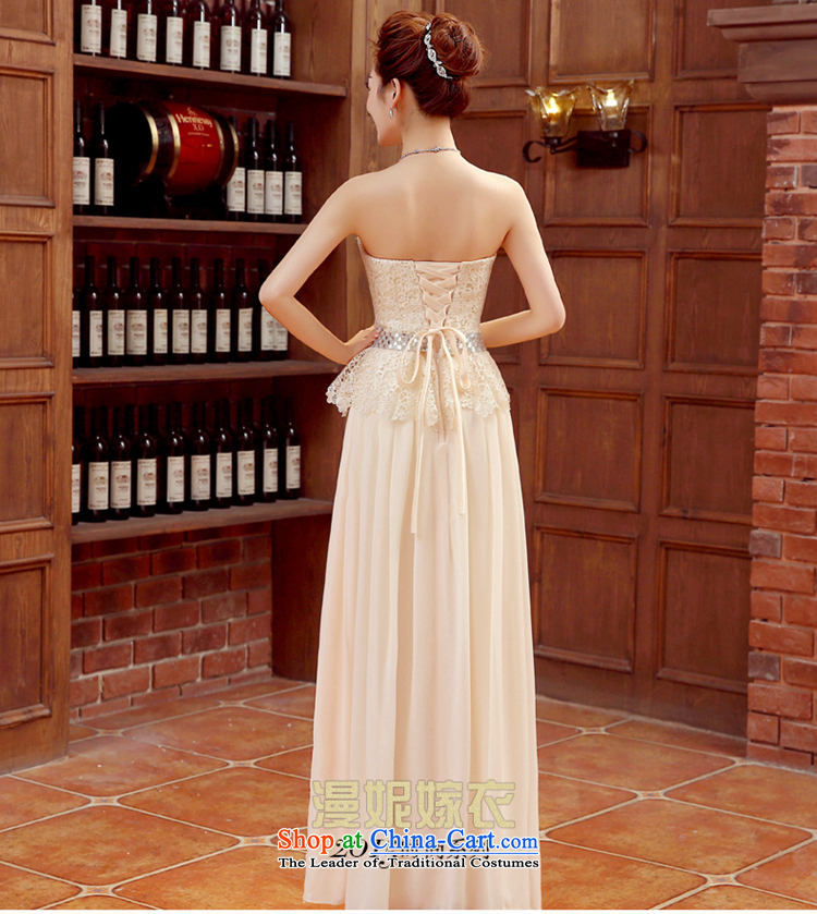 Time evening dresses and Syria Sau San chest bridesmaid dress skirt or sisters dress chiffon lace dresses champagne color bows dress Vehicle Exhibition will female gold M pictures, prices, brand platters! The elections are supplied in the national character of distribution, so action, buy now enjoy more preferential! As soon as possible.