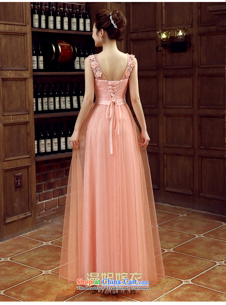 The Syrian Arab Republic 2015 autumn and winter time new bride bows to bare pink wedding dresses marriage long moderator banquet evening dress shoulders Vehicle Exhibition dress bare pink L picture, prices, brand platters! The elections are supplied in the national character of distribution, so action, buy now enjoy more preferential! As soon as possible.