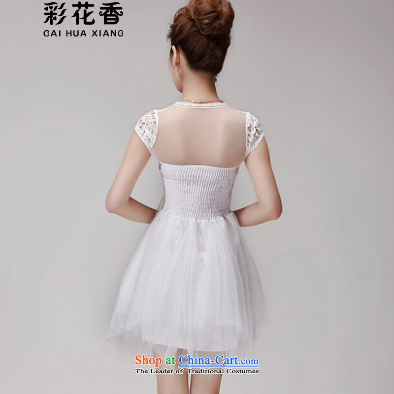 The fragrance of   2015 Summer multimedia new lace hook flower dresses female bon bon skirt temperament dress skirt 665 M, also Apricot Flowers (CAI HUA XIANG) , , , shopping on the Internet