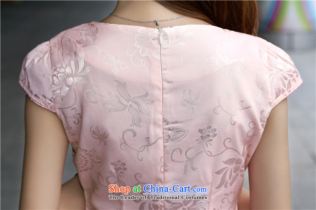The fragrance of    2015 New Multimedia cheongsam dress stylish improved temperament short of Sau San embroidery cheongsam dress dresses 1587 pink L picture, prices, brand platters! The elections are supplied in the national character of distribution, so action, buy now enjoy more preferential! As soon as possible.