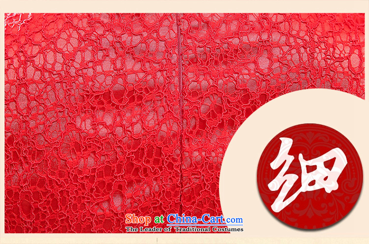 To Doi Shu bride wedding dress bows services spring and summer skirts qipao new 2015 Stylish retro lace improved short of Sau San Red L photo, prices, brand platters! The elections are supplied in the national character of distribution, so action, buy now enjoy more preferential! As soon as possible.