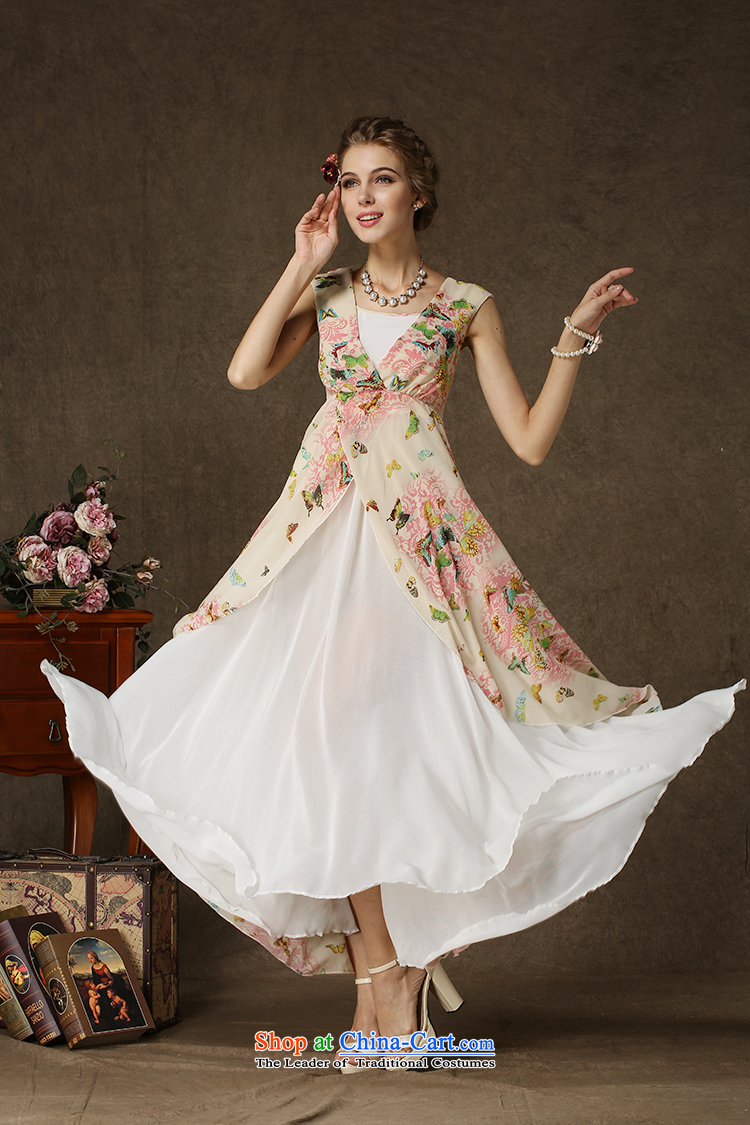 The estimated Korea Composite NZ population stamp butterfly spell white pearl chiffon double-decker Big Swing dresses picture color S picture, prices, brand platters! The elections are supplied in the national character of distribution, so action, buy now enjoy more preferential! As soon as possible.