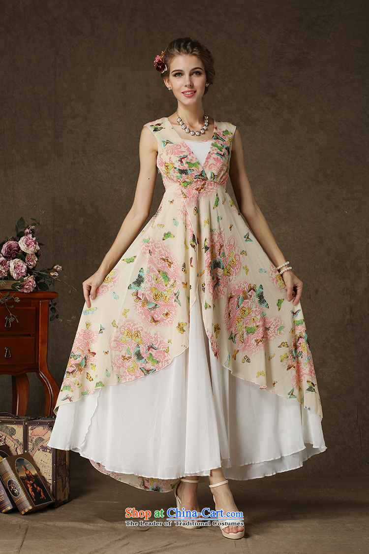 The estimated Korea Composite NZ population stamp butterfly spell white pearl chiffon double-decker Big Swing dresses picture color S picture, prices, brand platters! The elections are supplied in the national character of distribution, so action, buy now enjoy more preferential! As soon as possible.