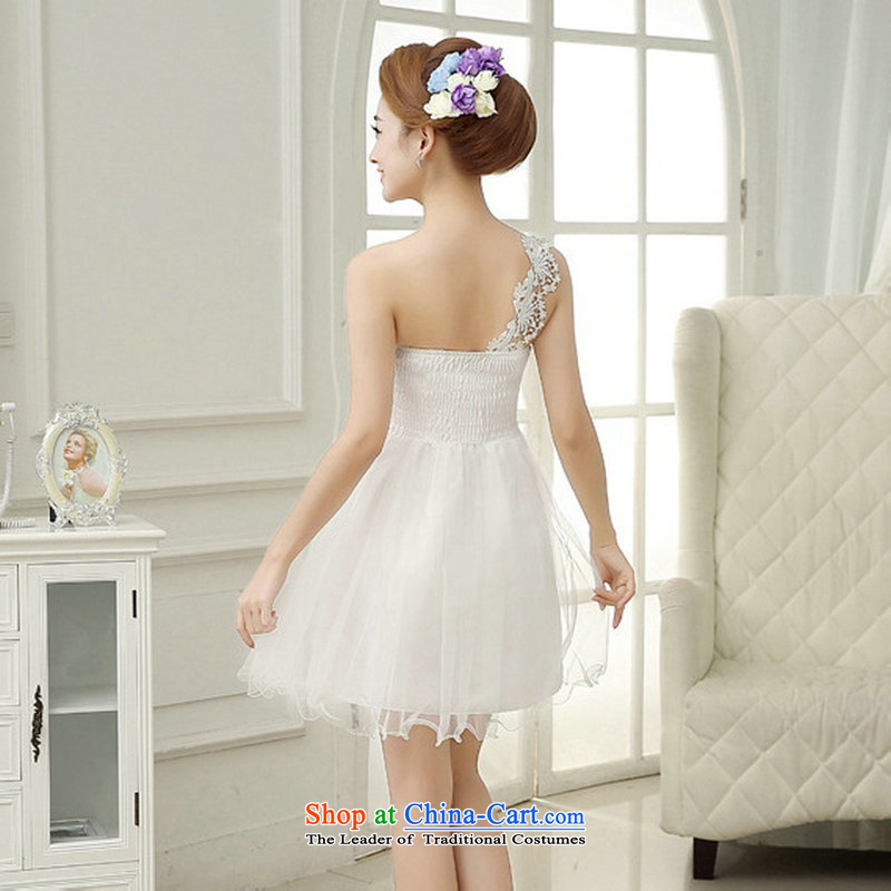 Yet, a 2015 new bridesmaid Dress Short Lifting Strap, Small dress skirt bride dinner drink service bridesmaid skirt qlf001 white are yet a code , , , shopping on the Internet