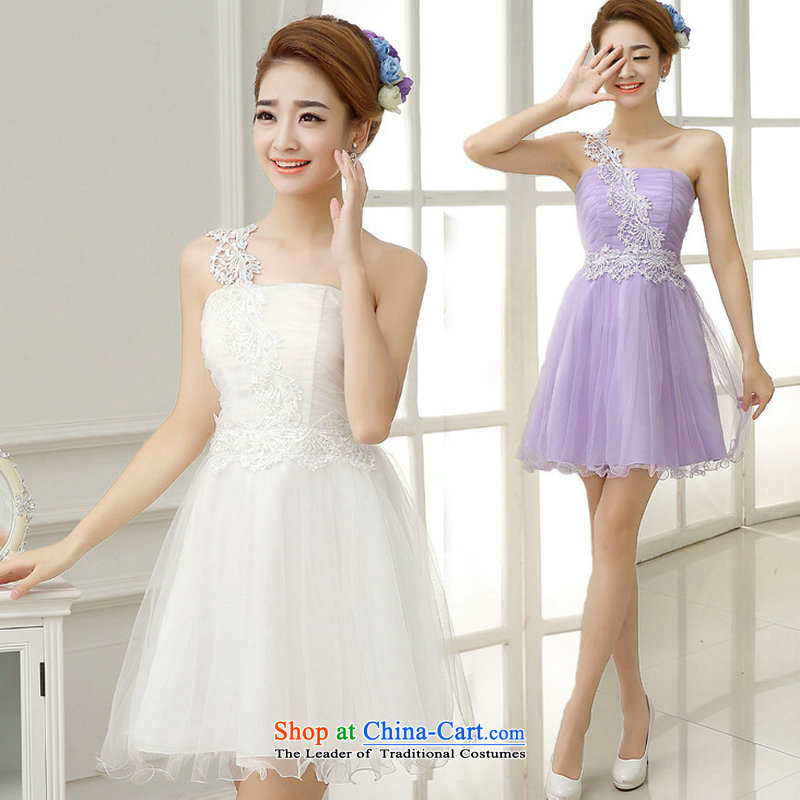 Yet, a 2015 new bridesmaid Dress Short Lifting Strap, Small dress skirt bride dinner drink service bridesmaid skirt qlf001 white are yet a code , , , shopping on the Internet