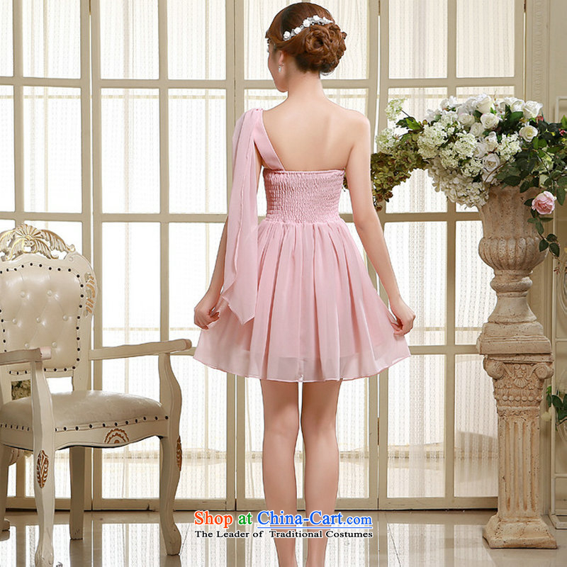 Naoji a 2015 summer gown bridesmaid short, banquet evening dresses and sisters mission bridesmaid skirt moderator small dress code is pink qlf002, yet a , , , shopping on the Internet
