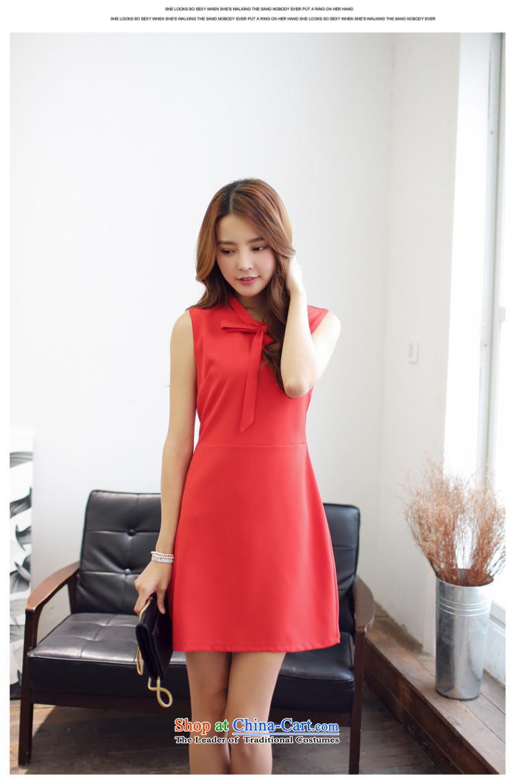 Jeon Sang- spring and summer 2015, replacing the new show Korea are small dress Sau San Bow Tie sleeveless a skirt A8877 red L picture, prices, brand platters! The elections are supplied in the national character of distribution, so action, buy now enjoy more preferential! As soon as possible.