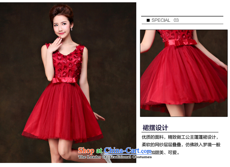 7 7 color tone bridesmaid services 2015 new bride bows service of marriage banquet betrothal Night Gown skirt L035 RED M picture, prices, brand platters! The elections are supplied in the national character of distribution, so action, buy now enjoy more preferential! As soon as possible.