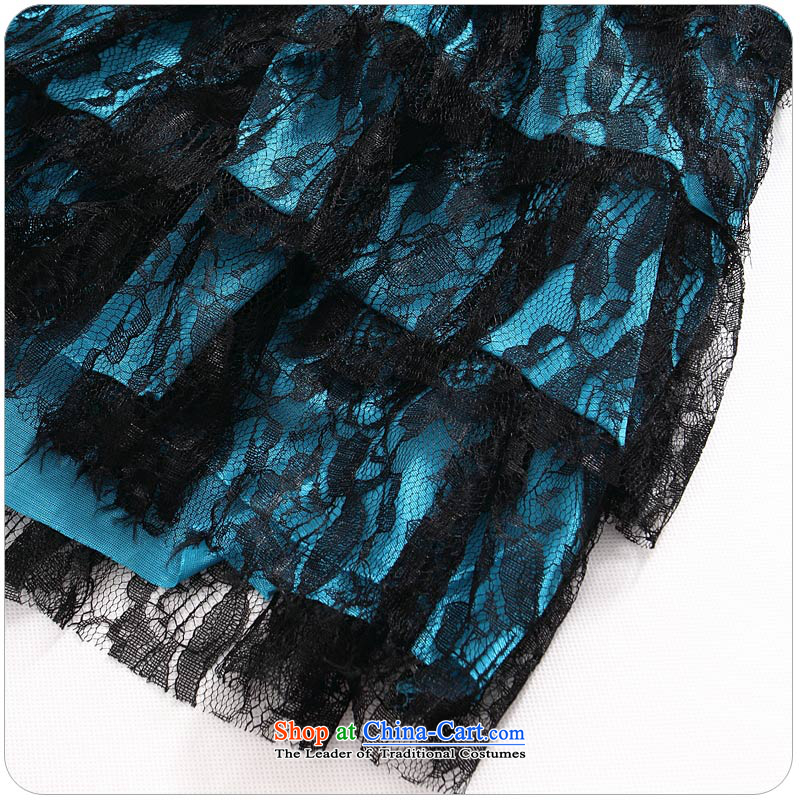 The new 2015 JK2 fashion show skirt anointed chest lace small dining dress skirt thick MM TO XL 3XL blue skirt around 922.747 ,JK2.YY,,, recommendations 165 shopping on the Internet