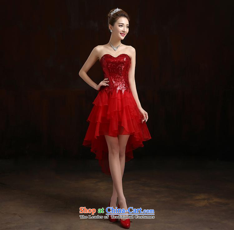 2015 Autumn and winter new stylish dress embedded drill lace married long shoulders dress bride toasting champagne Sau San services tailored red please contact customer service picture, prices, brand platters! The elections are supplied in the national character of distribution, so action, buy now enjoy more preferential! As soon as possible.
