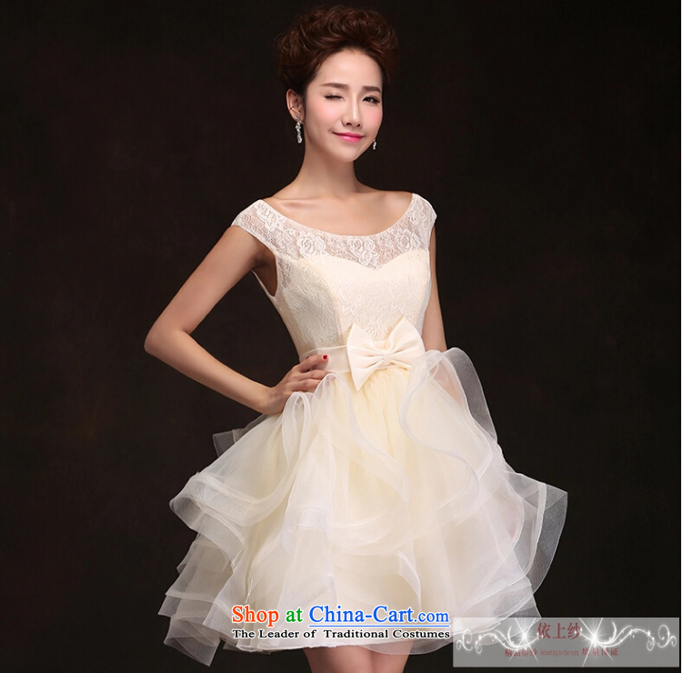 Yong-yeon and champagne color short) bridesmaid services 2015 new bon bon skirt bridesmaid dress small dress bridesmaid skirt spring and summer champagne color XL Photo, prices, brand platters! The elections are supplied in the national character of distribution, so action, buy now enjoy more preferential! As soon as possible.