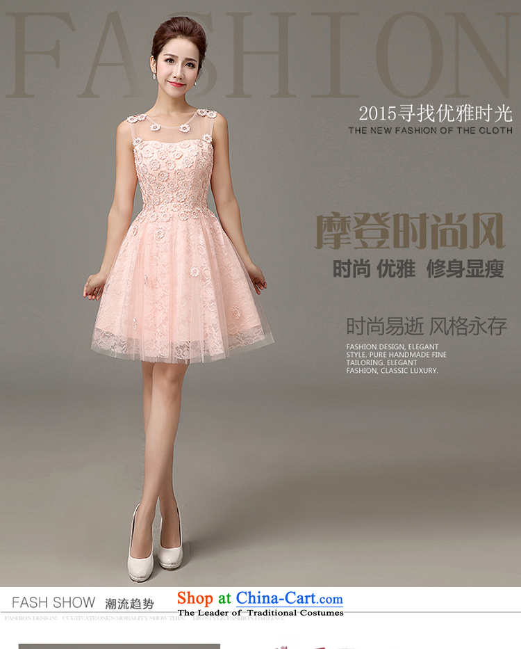 The first white into about 2015 new spring and summer evening dress short of Ms. bridesmaid dress bon bon skirt the small dining dress female bridesmaid mission short pink L picture, prices, brand platters! The elections are supplied in the national character of distribution, so action, buy now enjoy more preferential! As soon as possible.