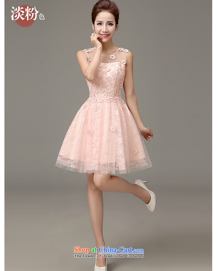 The first white into about 2015 new spring and summer evening dress short of Ms. bridesmaid dress bon bon skirt the small dining dress female bridesmaid mission short pink L picture, prices, brand platters! The elections are supplied in the national character of distribution, so action, buy now enjoy more preferential! As soon as possible.