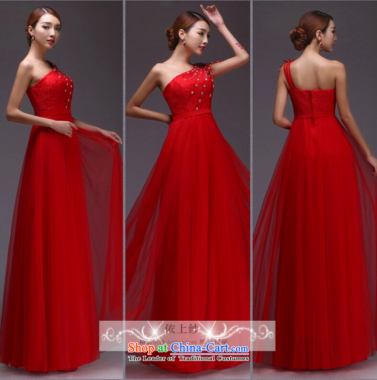 Yong-yeon and bows to the new spring and summer marriages stylish long single shoulder banquet evening dresses bridesmaid dresses Sau San spot is bound to be made with a zipper red XXL picture, prices, brand platters! The elections are supplied in the national character of distribution, so action, buy now enjoy more preferential! As soon as possible.