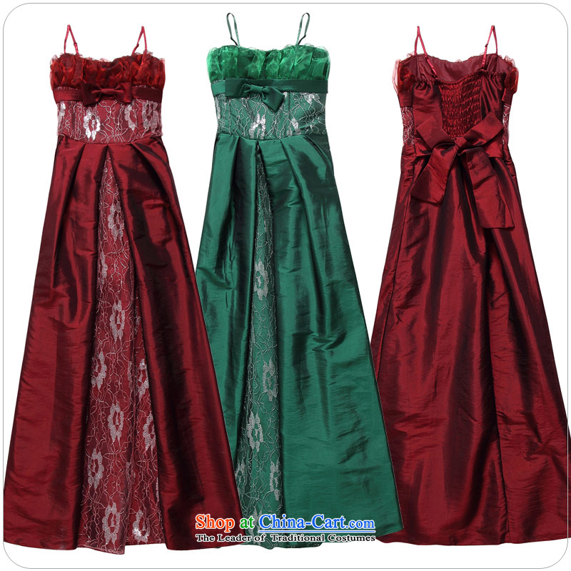 2015 new stylish JK2 evening performances conducted large long evening dresses large service bows strap dress code number wine red involving the height and the weight ratio as the advisory service ,JK2.YY,,, shopping on the Internet