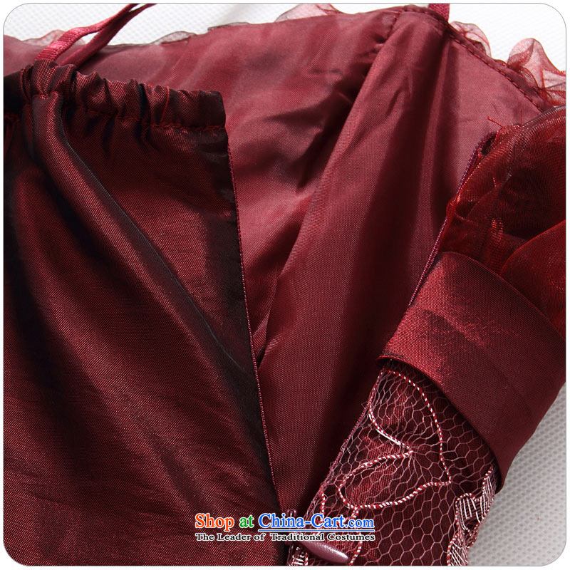 2015 new stylish JK2 evening performances conducted large long evening dresses large service bows strap dress code number wine red involving the height and the weight ratio as the advisory service ,JK2.YY,,, shopping on the Internet