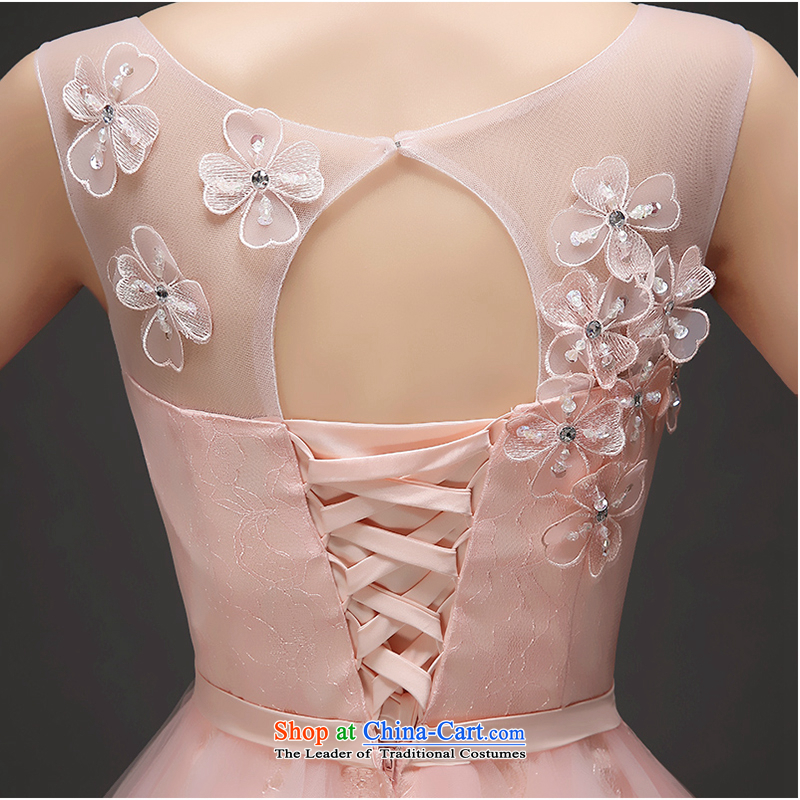 The first white dress into about 2015 Spring New pink short, shoulders marriages bows Services Mr Ronald bridesmaid dress booking wedding-dress pink S, white first into about shopping on the Internet has been pressed.