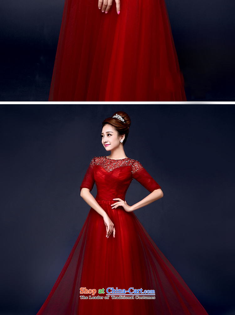 The first white into about 2015 Spring/Summer new marriages wedding dresses skirt evening drink service banquet pregnant women and chest of Sau San female wine red L picture, prices, brand platters! The elections are supplied in the national character of distribution, so action, buy now enjoy more preferential! As soon as possible.
