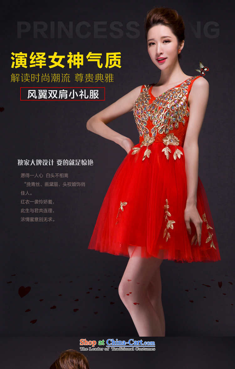 The first white into about bride dress marriage bows Services New 2 Annual Small dresses stylish shoulder female Red Dress Short, 2015 New banquet wine red L picture, prices, brand platters! The elections are supplied in the national character of distribution, so action, buy now enjoy more preferential! As soon as possible.