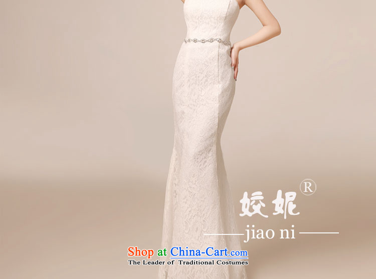 Every bride crowsfoot chest wiped her bows services 2014 new white wedding dresses bridesmaid long tail Sau San evening dresses reception night moderator dress white L picture, prices, brand platters! The elections are supplied in the national character of distribution, so action, buy now enjoy more preferential! As soon as possible.