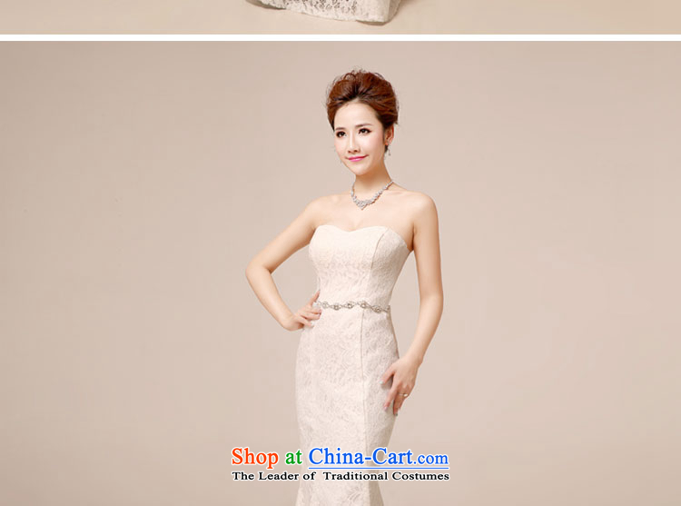 Every bride crowsfoot chest wiped her bows services 2014 new white wedding dresses bridesmaid long tail Sau San evening dresses reception night moderator dress white L picture, prices, brand platters! The elections are supplied in the national character of distribution, so action, buy now enjoy more preferential! As soon as possible.