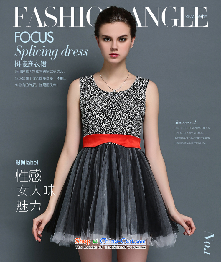Figs 2015 European site chiffon small saika stitching elegant sleeveless bon bon skirt gauze engraving vest skirt dress gray XL Photo, prices, brand platters! The elections are supplied in the national character of distribution, so action, buy now enjoy more preferential! As soon as possible.