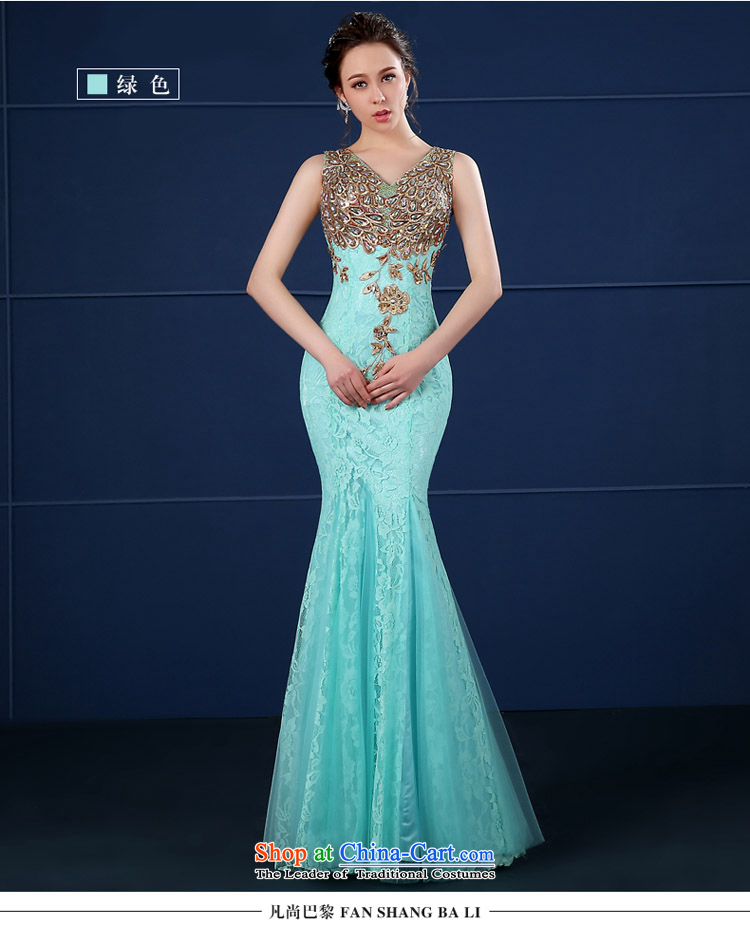 2015 new evening dress a shoulder crowsfoot long field marriages bows to Sau San bridesmaid dress women wedding green XXL picture, prices, brand platters! The elections are supplied in the national character of distribution, so action, buy now enjoy more preferential! As soon as possible.