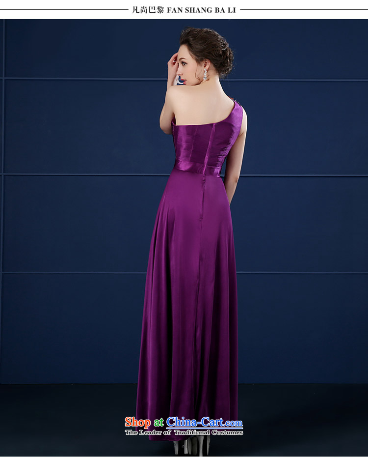 Ms. evening dresses 2015 Spring bridesmaid dress shoulder moderator dress skirt female long red bows to purple M picture, prices, brand platters! The elections are supplied in the national character of distribution, so action, buy now enjoy more preferential! As soon as possible.