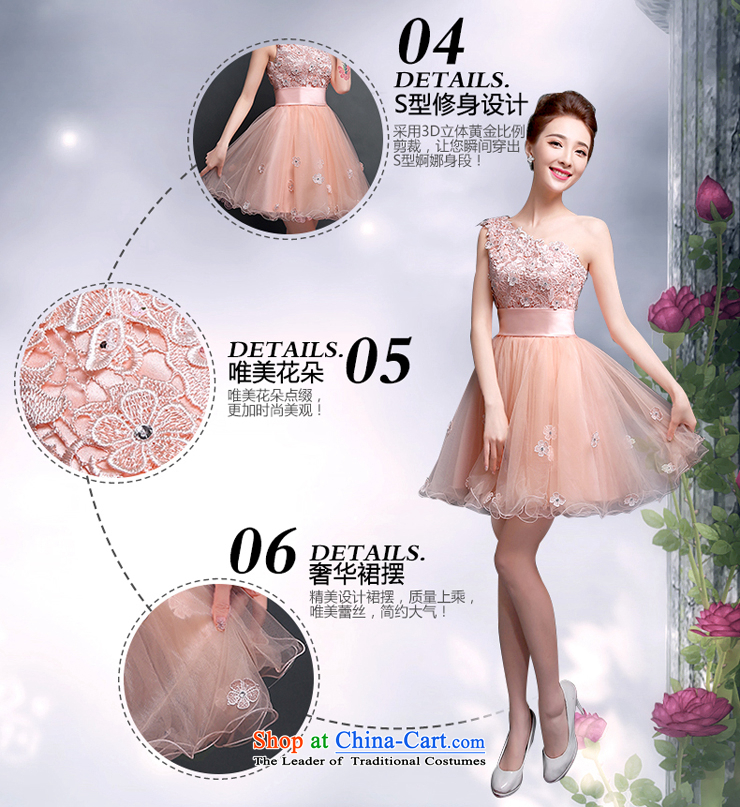 Click New dresses shoulder 2015 Spring/Summer lace marriages bows to Dinner Banquet Korean fashion Sau San bridesmaid short skirt pleasant bride meat pink M picture, prices, brand platters! The elections are supplied in the national character of distribution, so action, buy now enjoy more preferential! As soon as possible.