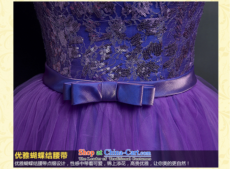 The new 2015 evening dresses summer banquet meeting of persons chairing the ball small Dress Short of a marriage bows Service Bridal party purple pleasant bride purple XL Photo, prices, brand platters! The elections are supplied in the national character of distribution, so action, buy now enjoy more preferential! As soon as possible.