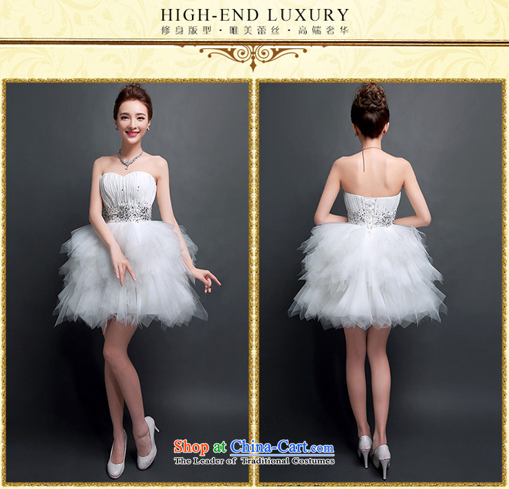 The new 2015 evening dresses and summer short of chest bon bon skirt bride a marriage meeting dinner drink served the ball small blue dress skirt pleasant bride White M picture, prices, brand platters! The elections are supplied in the national character of distribution, so action, buy now enjoy more preferential! As soon as possible.
