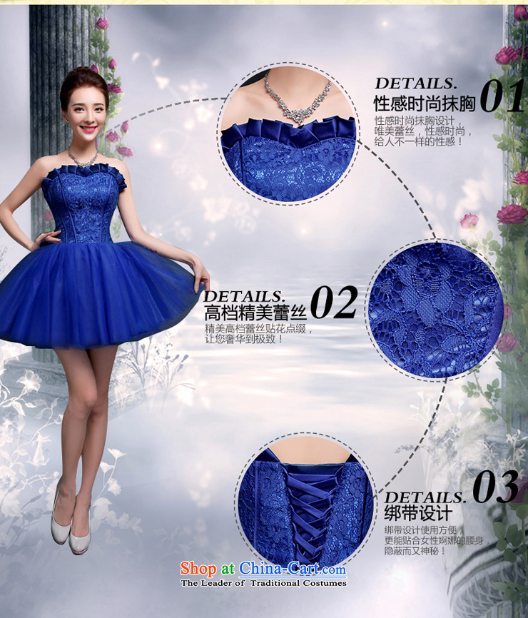 Evening Dress Short Summer 2015 new bride, a marriage bows bon bon skirt dinner service encounters Ms. ball small dress skirt pleasant bride Blue M picture, prices, brand platters! The elections are supplied in the national character of distribution, so action, buy now enjoy more preferential! As soon as possible.