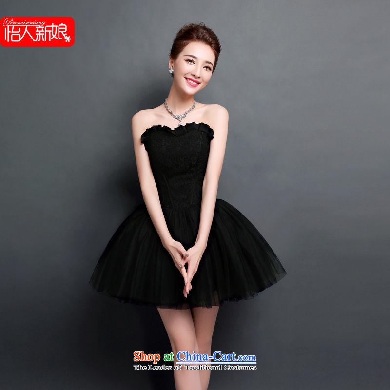 Evening Dress Short Summer 2015 new bride, a marriage bows bon bon skirt dinner service encounters Ms. ball small dress skirt pleasant bride royal blue M pleasant bride shopping on the Internet has been pressed.