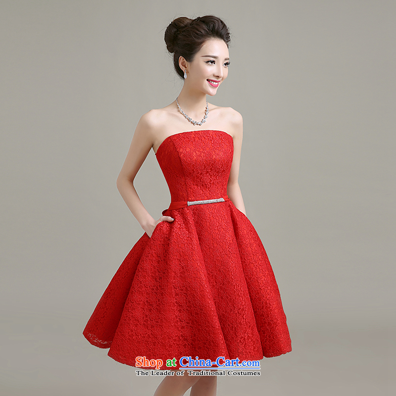 Yi is the spring and summer of 2015 Love new stylish wedding dress banquet service bridal dresses bows marriage in a small red dress betrothal female red , L, Yi love is , , , shopping on the Internet