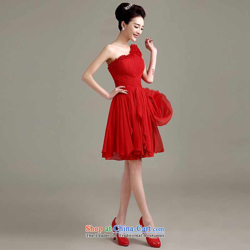 Love is new, Yi 2015 Summer bows Service Bridal Fashion evening dresses marriage ceremony shoulder bridesmaid services, red autumn red can be made plus $30 does not return, Yi Sang Love , , , shopping on the Internet
