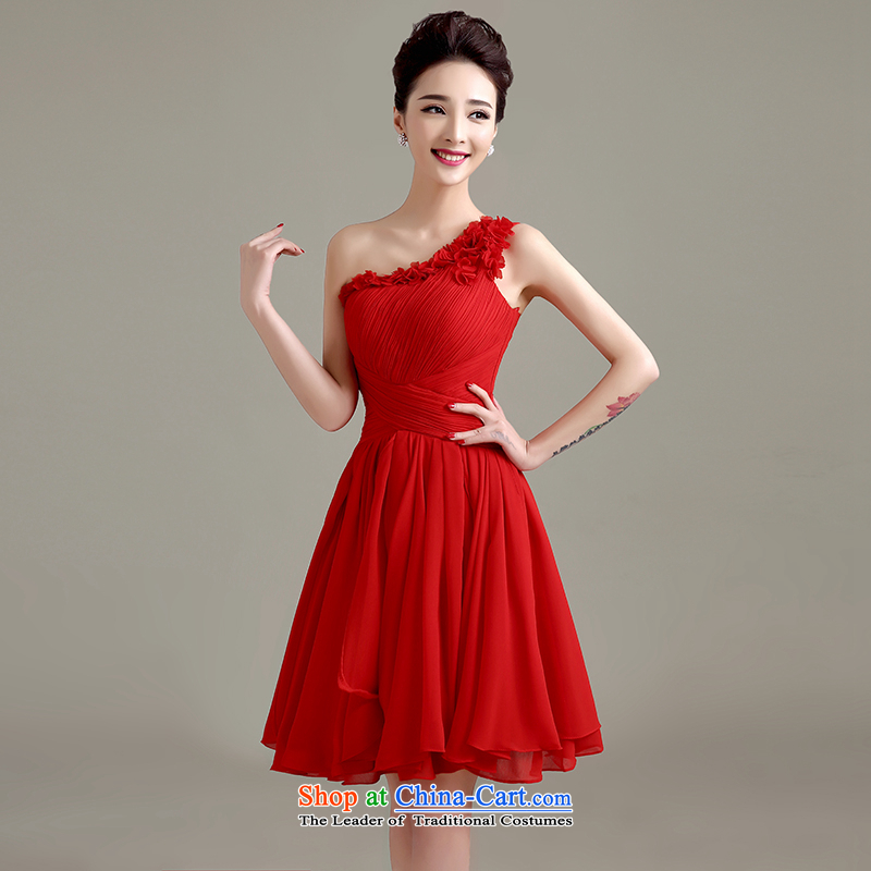 Love is new, Yi 2015 Summer bows Service Bridal Fashion evening dresses marriage ceremony shoulder bridesmaid services, red autumn red can be made plus $30 does not return, Yi Sang Love , , , shopping on the Internet