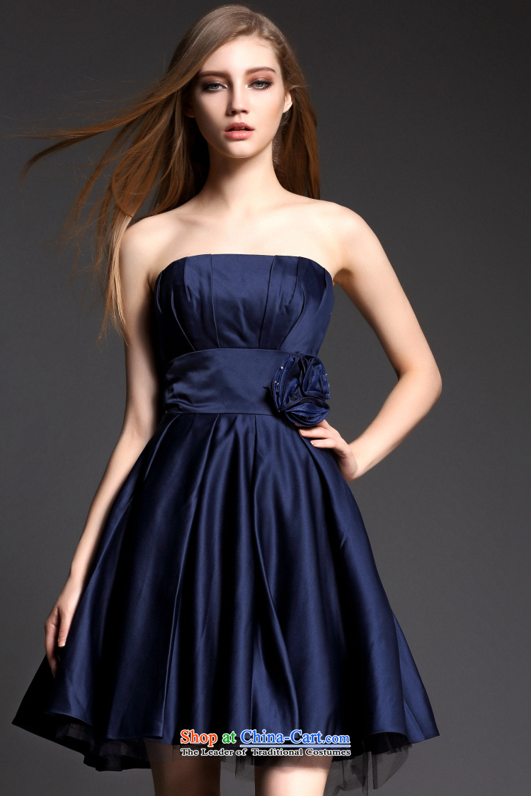 Stylish aristocratic caynova2015 gentlewoman temperament dress the Word for It skirts chest dresses dark blue L picture, prices, brand platters! The elections are supplied in the national character of distribution, so action, buy now enjoy more preferential! As soon as possible.