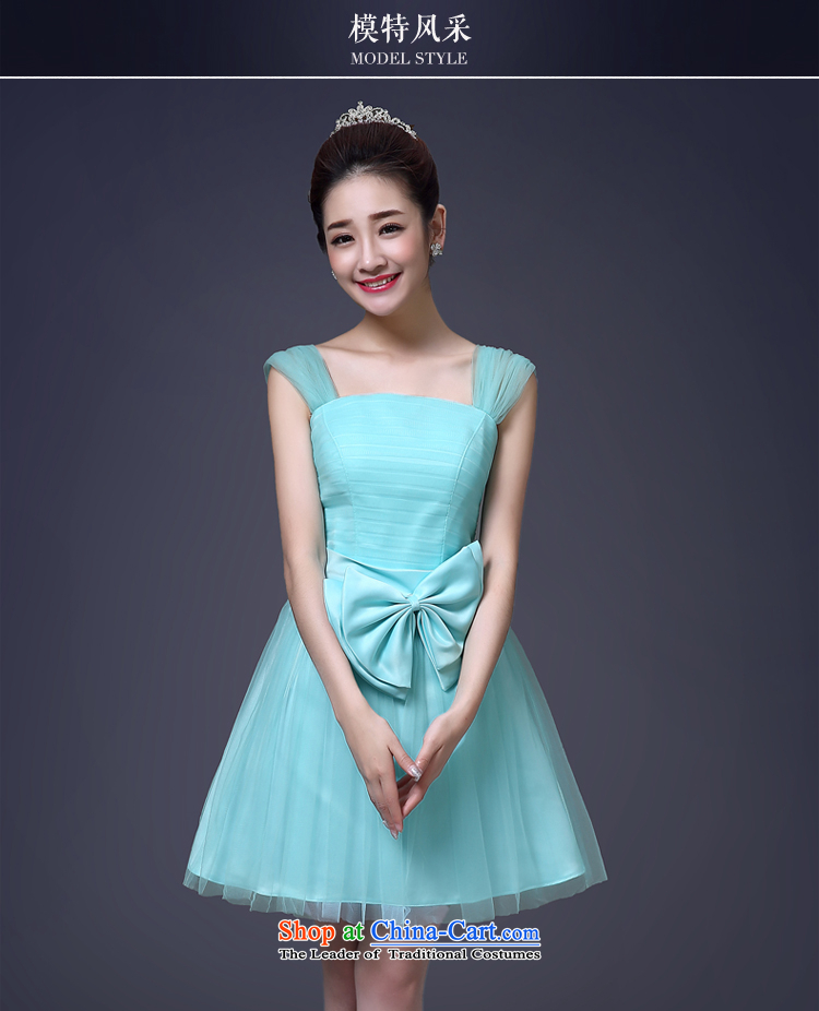 Taylor Martin 2015 bridesmaid mission dress Korean fashion lace bridesmaid to marry a wedding dress short shoulder field small dress light blue M picture, prices, brand platters! The elections are supplied in the national character of distribution, so action, buy now enjoy more preferential! As soon as possible.