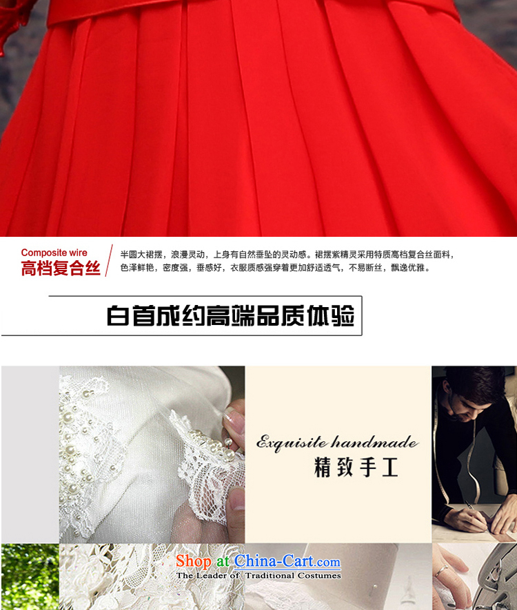 The first white into about services 2015 Spring Festival bows wedding dresses and stylish large short of pregnant women marriages bows to the summer short-sleeved XL Photo, prices, brand platters! The elections are supplied in the national character of distribution, so action, buy now enjoy more preferential! As soon as possible.
