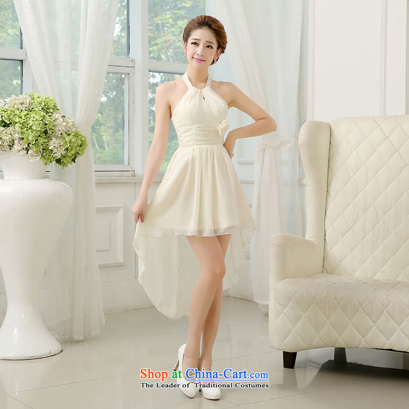 Yet, a sister in bridesmaid to serve the new summer gown skirt female short small bridesmaid skirt the bride, bows to 52612 champagne color xl 125-135, yet a , , , shopping on the Internet
