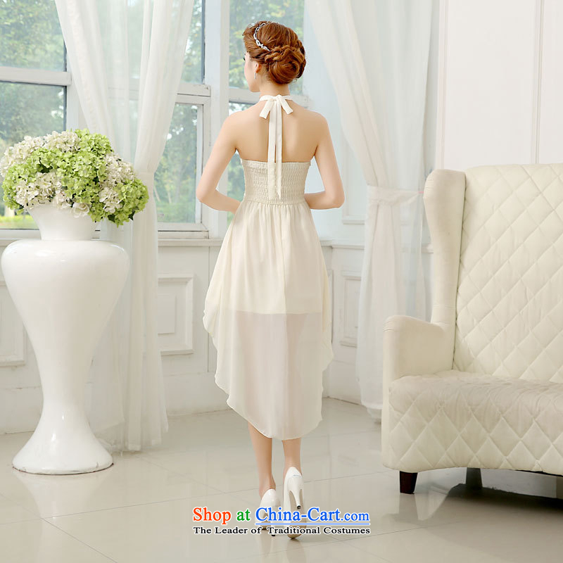 Yet, a sister in bridesmaid to serve the new summer gown skirt female short small bridesmaid skirt the bride, bows to 52612 champagne color xl 125-135, yet a , , , shopping on the Internet