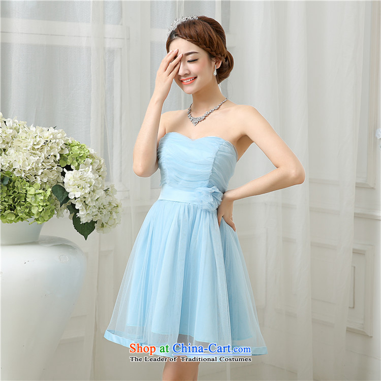 Yet, a new paragraph bridesmaid Dress Short of mission and chest small dress sister skirt banquet summer, 52613 LIGHT BLUE are code picture, prices, brand platters! The elections are supplied in the national character of distribution, so action, buy now enjoy more preferential! As soon as possible.