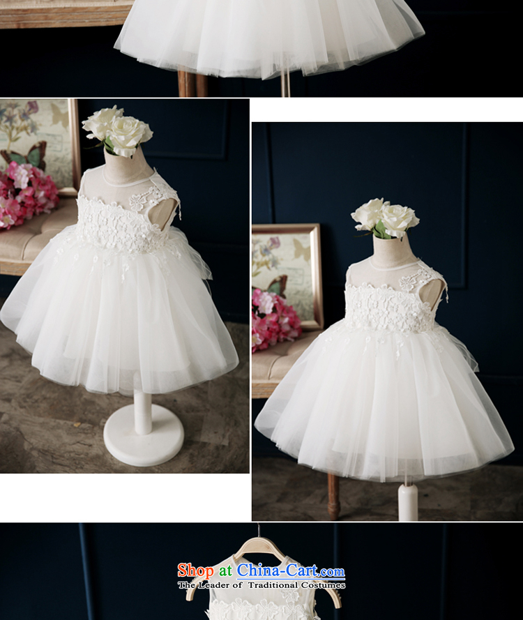 Pure Love bamboo yarn Flower Girls dress 2015 Spring/Summer new Children's dress skirt princess wedding flower girl girls show up bon bon skirt white 110CM, pictures, prices, brand platters! The elections are supplied in the national character of distribution, so action, buy now enjoy more preferential! As soon as possible.