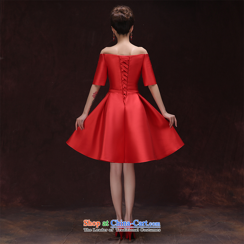 However Service Bridal Summer 2015 Graduated from the marriage of Red Dress Short, shoulder the small dining dress video thin spring Hepburn style red dress tailored please contact customer service , , , , shopping on the Internet