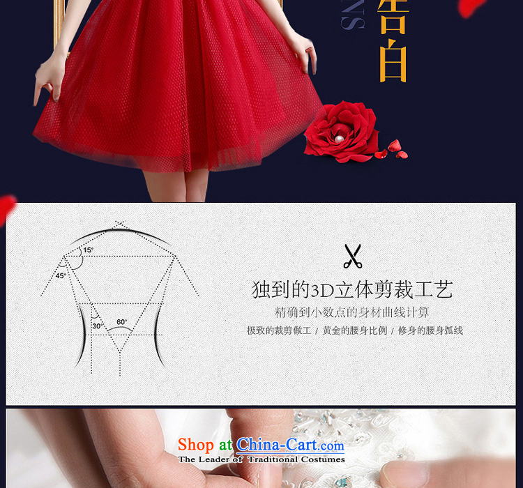 Talk to Her Little Red Dress 2015 new summer marriages bows services evening dresses V-Neck Video Korean citizenry stylish thin banquet dress dark red XL Photo, prices, brand platters! The elections are supplied in the national character of distribution, so action, buy now enjoy more preferential! As soon as possible.