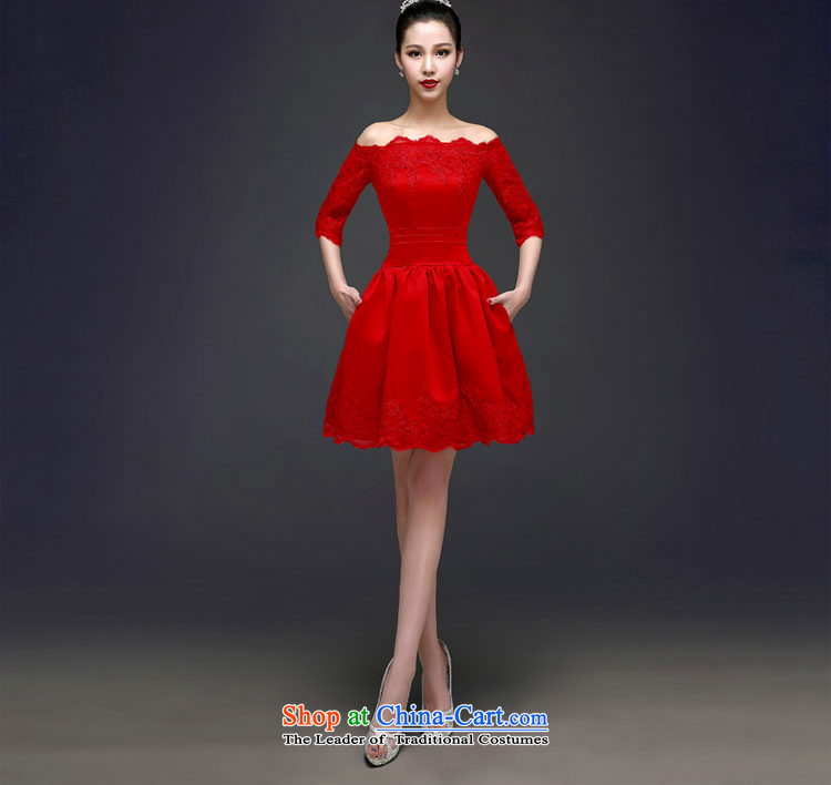 Each new summer 2015, Connie stylish marriages red bows word services shoulder lace short-sleeved dress) female LF0005 CHUN  S pictures of red, prices, brand platters! The elections are supplied in the national character of distribution, so action, buy now enjoy more preferential! As soon as possible.